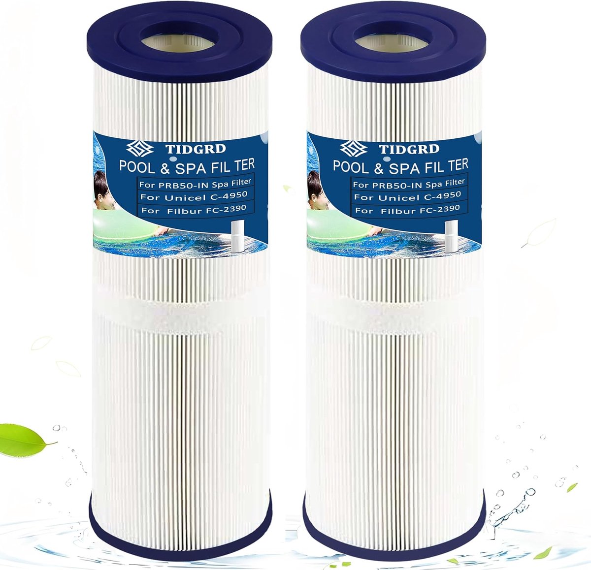 Spa filter vervanging 50m2 - 2 stuks - voor PRB50-IN - optimale filtratie voor uw whirlpool - ShopVlot