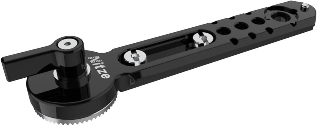 NATO rail 5 inch - aluminium legering - met ARRI rosette - compatibel met accessoires - ShopVlot
