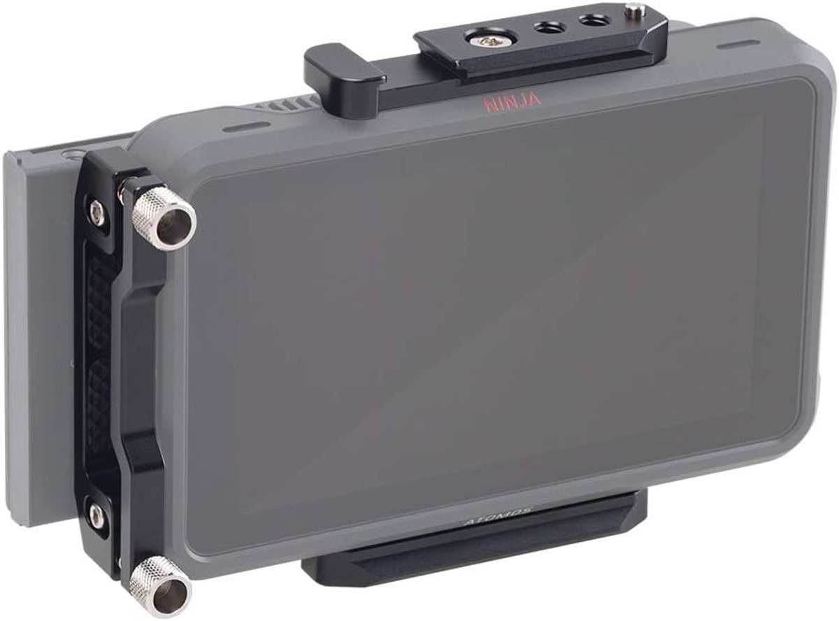 Montageplaat kit voor Atomos Ninja V - Lichtgewicht aluminium - Inclusief HDMI kabelclip - Voor veilige bevestiging - ShopVlot