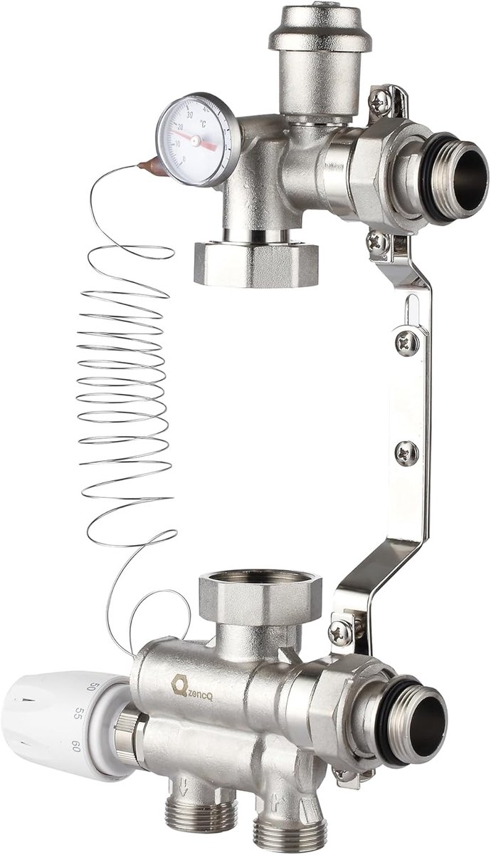 Vaste waarde regelset vloerverwarming 1 inch - zonder pomp - 20-60°C temperatuurregeling - hoge verwarmingscapaciteit - ShopVlot