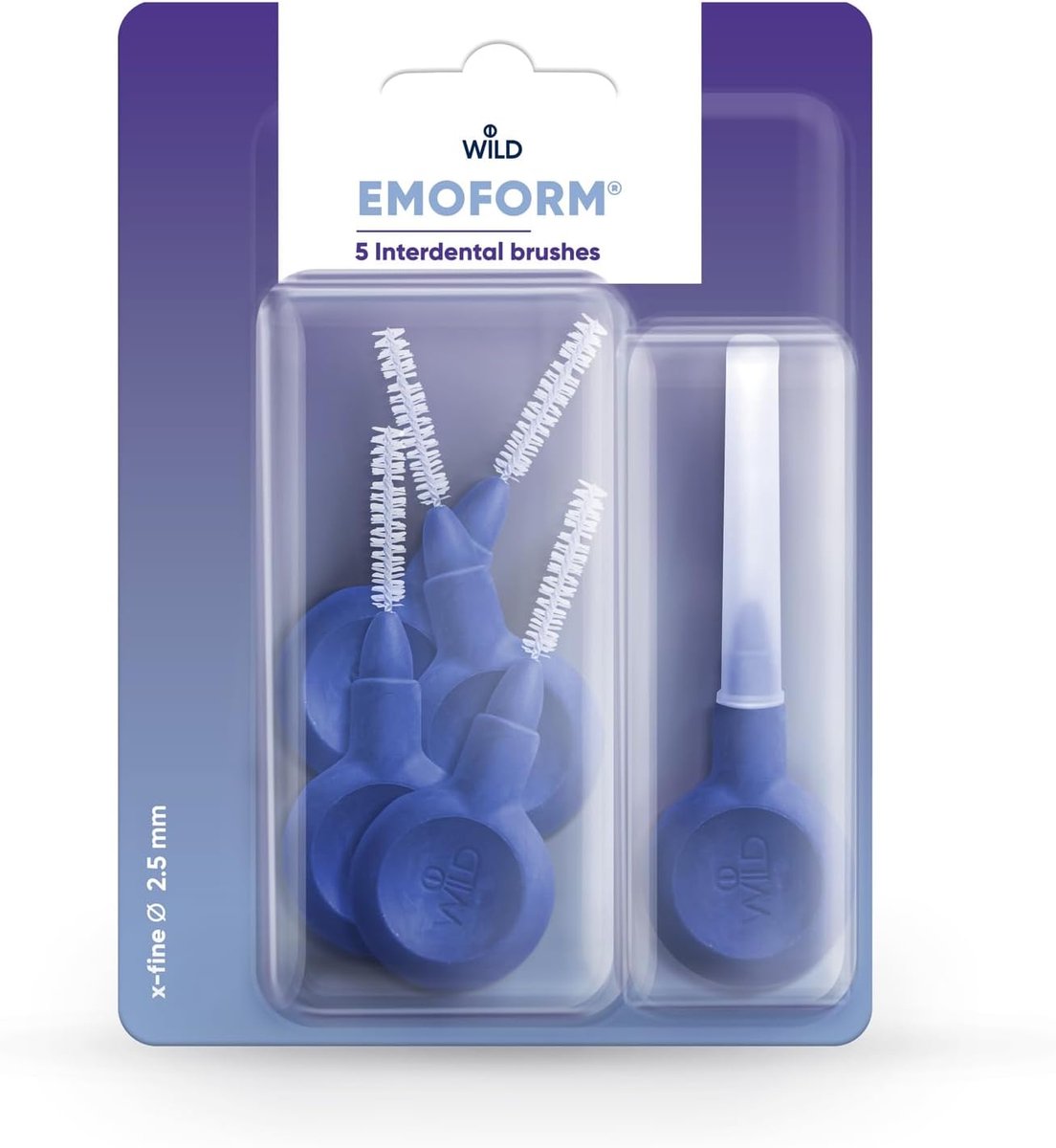 Interdentale borstels 5 stuks Ø 2,5 mm - extra fijn - voor optimale mondhygiëne - ShopVlot