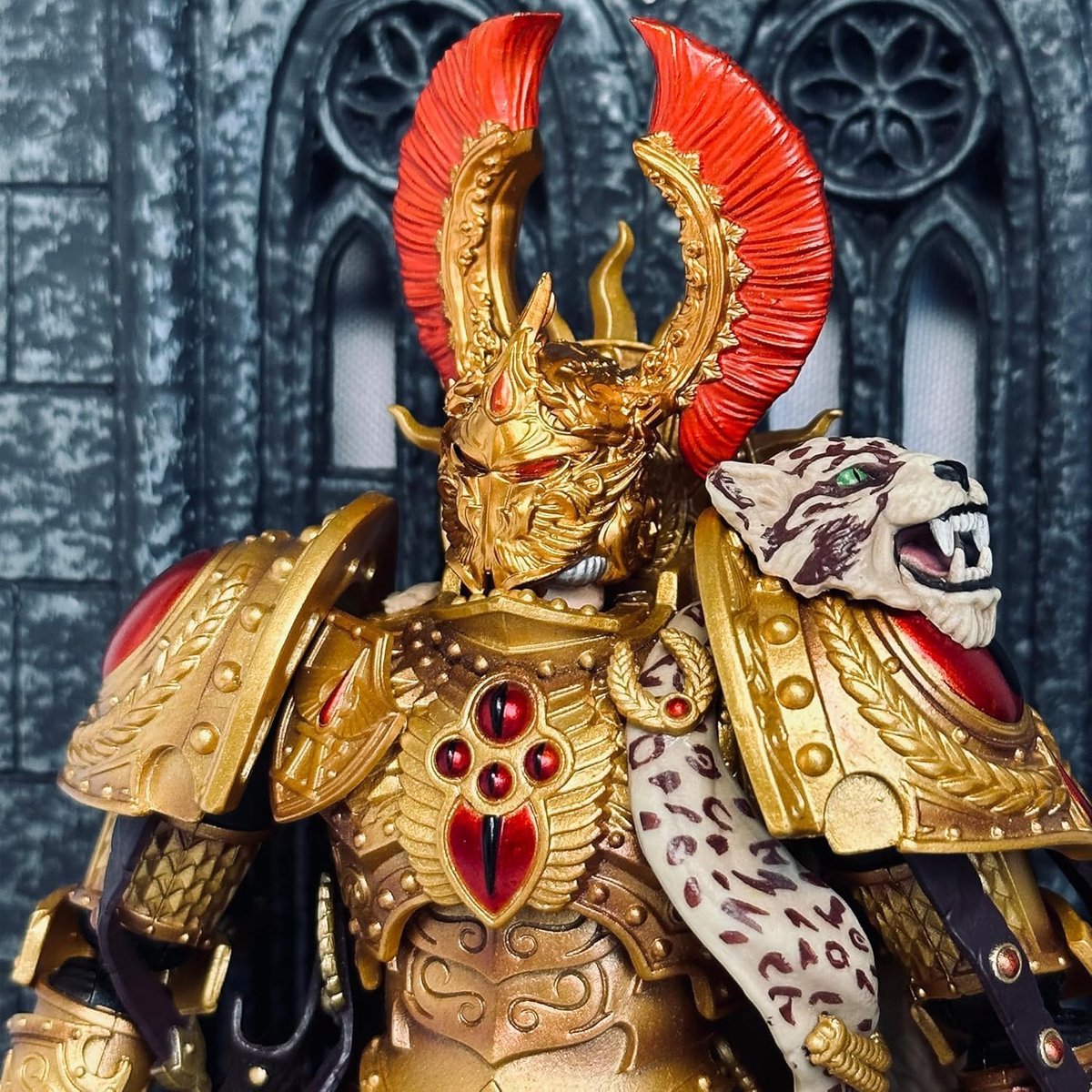 Warhammer helm accessoires - 1:18 schaal - Blood Angels Sanguinius - voor modelbouwers 15 jaar en ouder - ShopVlot