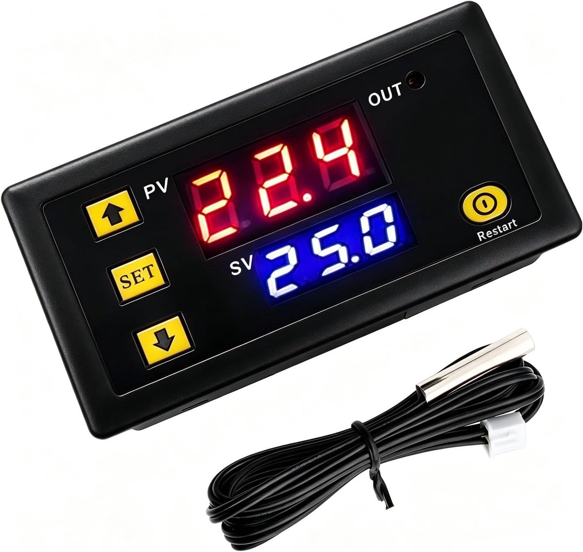 Digitale thermostaat 12V 20A - W3230 temperatuurregelaar - LCD scherm - ideaal voor temperatuurregeling - ShopVlot