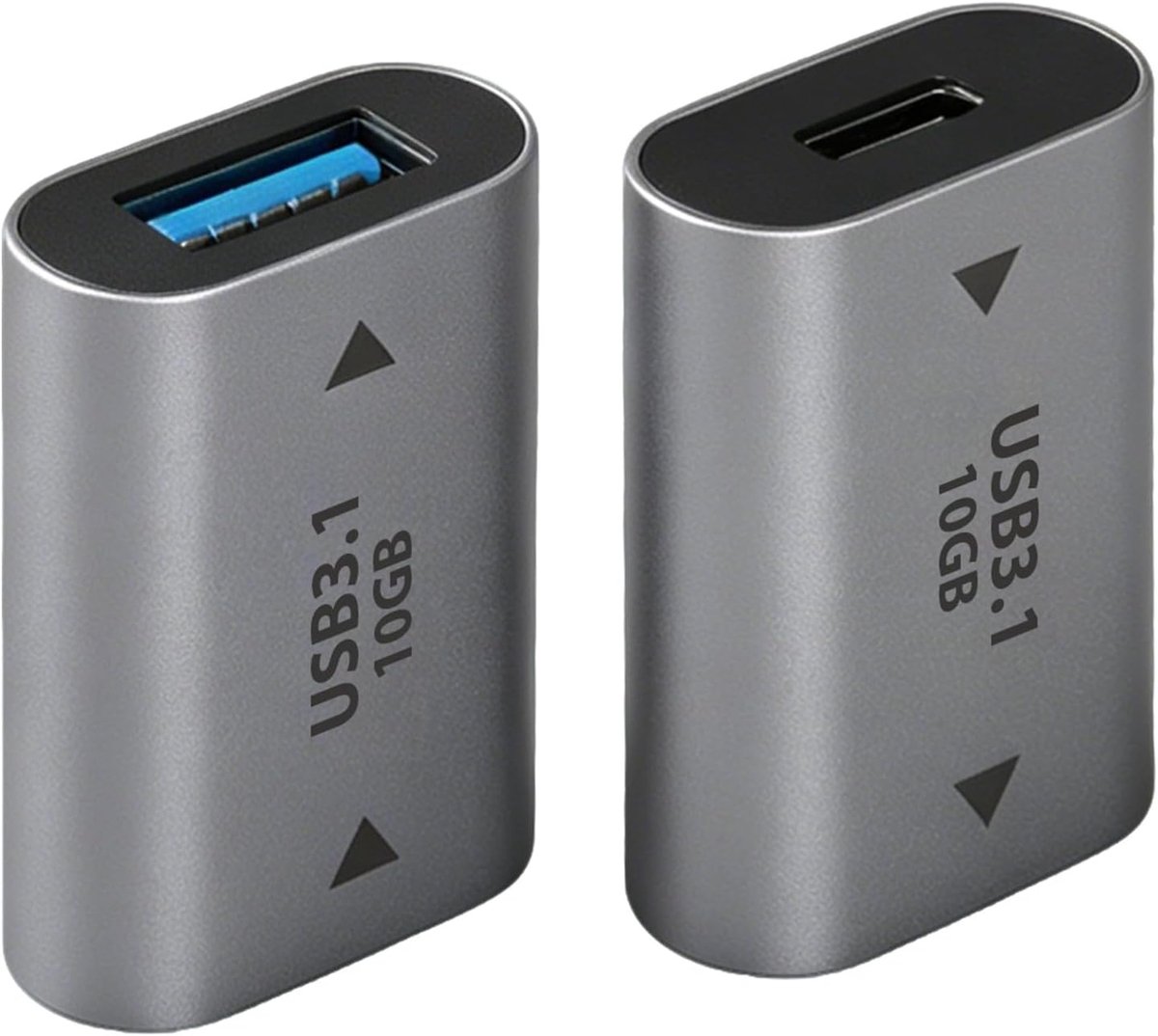 Adapter USB C naar USB A 3.1 Gen 2 - type C vrouwelijk naar USB mannelijk - snelle gegevensoverdracht - ShopVlot