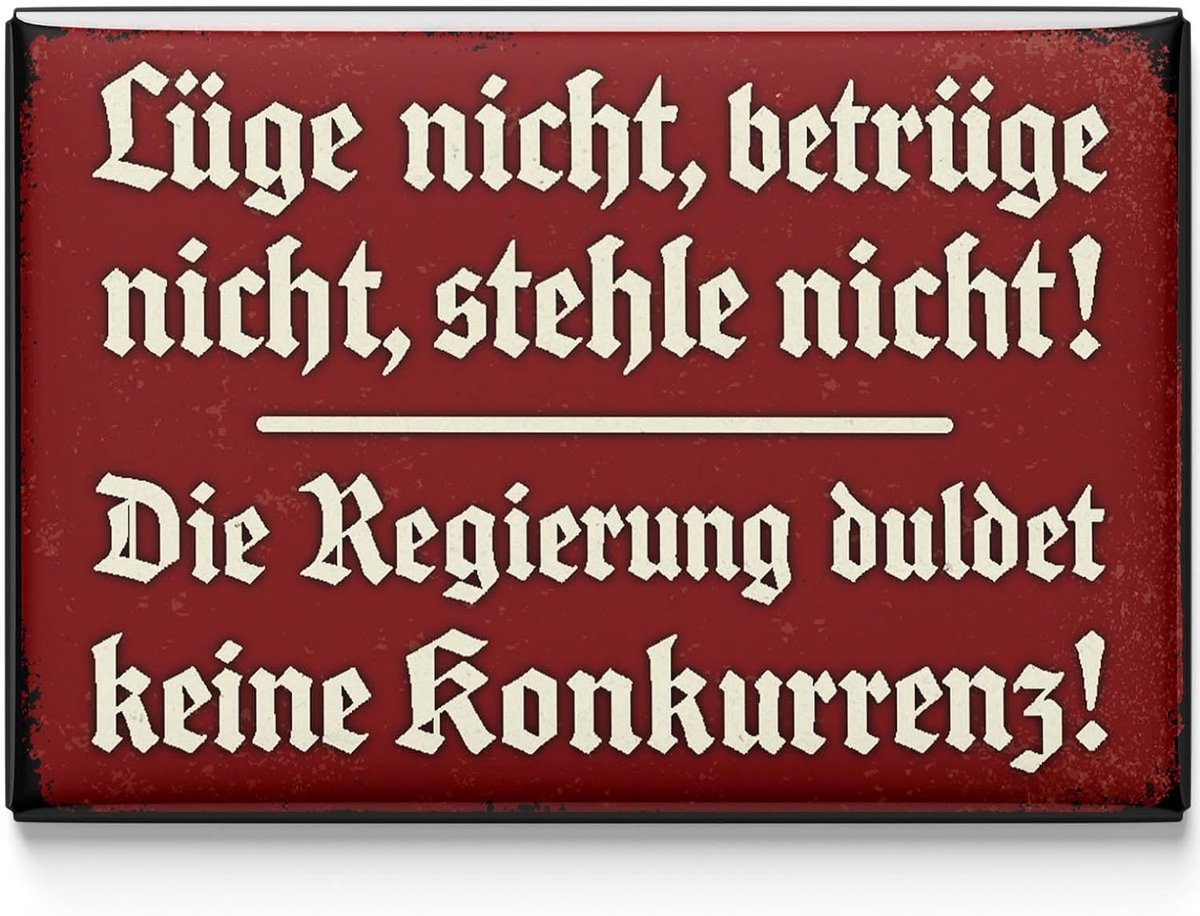 Magneten grappig 8 x 5,5 cm - retro design - leuke teksten en motieven - geef plezier aan je keuken - ShopVlot