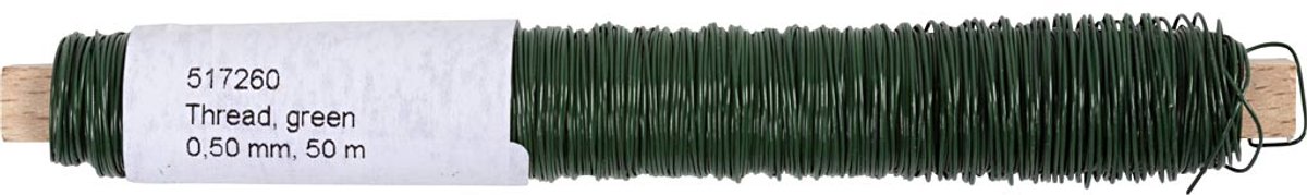 Bloemendraad, dikte 0,5 mm, groen, 50 m/ 1 rol