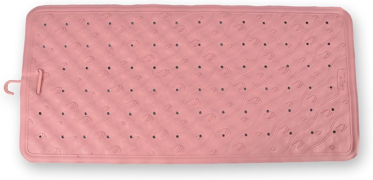 Badmat 76x36cm - Roze Antislip - Natuurrubber - Veiligheid in de douche - SnelShoppen