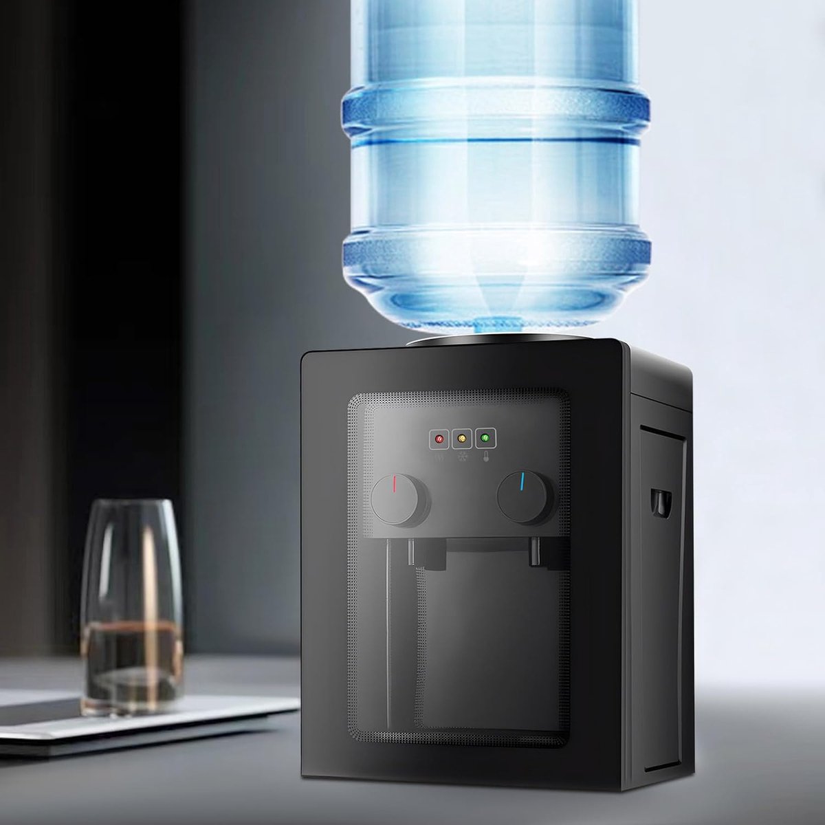 Waterdispenser - 550 W verwarming - RVS binnenkant - Snel heet en koud water - SnelShoppen