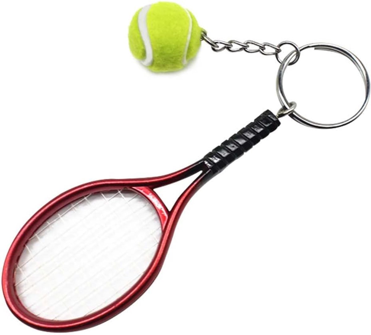 Sleutelhanger mini nieuwigheid sleutelhanger metalen sleutelhanger tennisbal hanger geschenken voor sport sleutelhanger