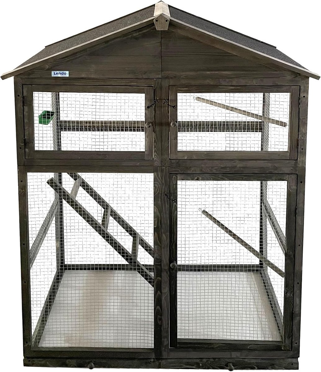 Tuinkast 115x58x164 cm - Grijs Sparrenhout - Ruime opbergruimte - Ideaal voor tuin gereedschap - SnelShoppen