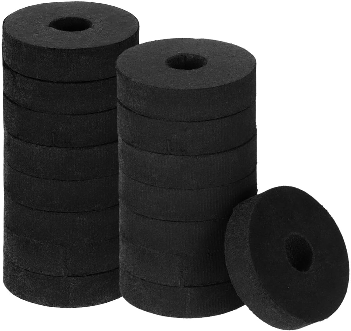 Rubberen sluitringen, 36 stuks, 25 mm, OD, 6 mm, ID, 6 mm dik, rubberen spacer, rubberen afstandhouder, rond, zwart, platte rubberen schijven voor huis en auto-accessoires