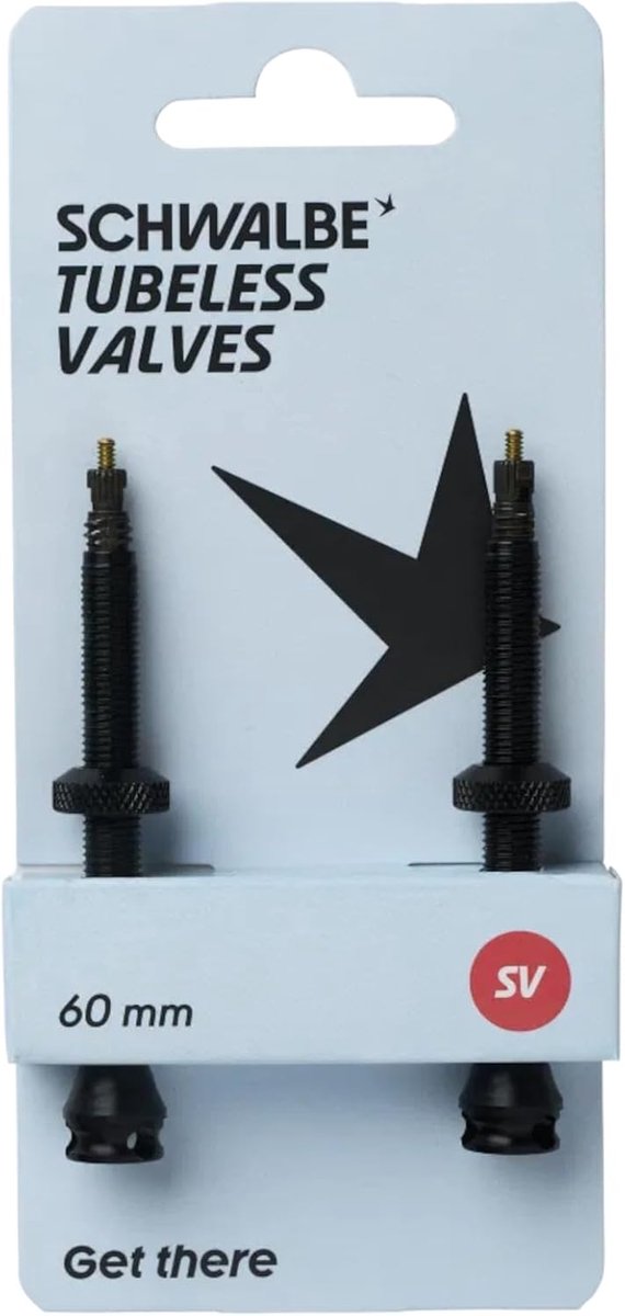 Tubeless ventiel set 60 mm - aluminium - vervangbaar - verhoogde doorstroming - SnelShoppen