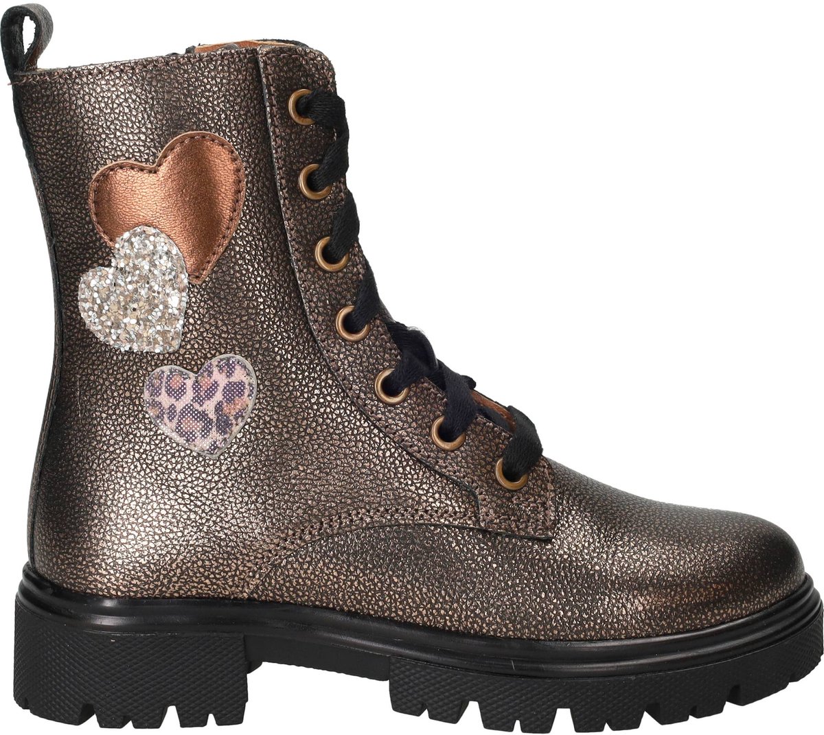 IK-KE Veterboots - Meisjes - Goud - Maat:32