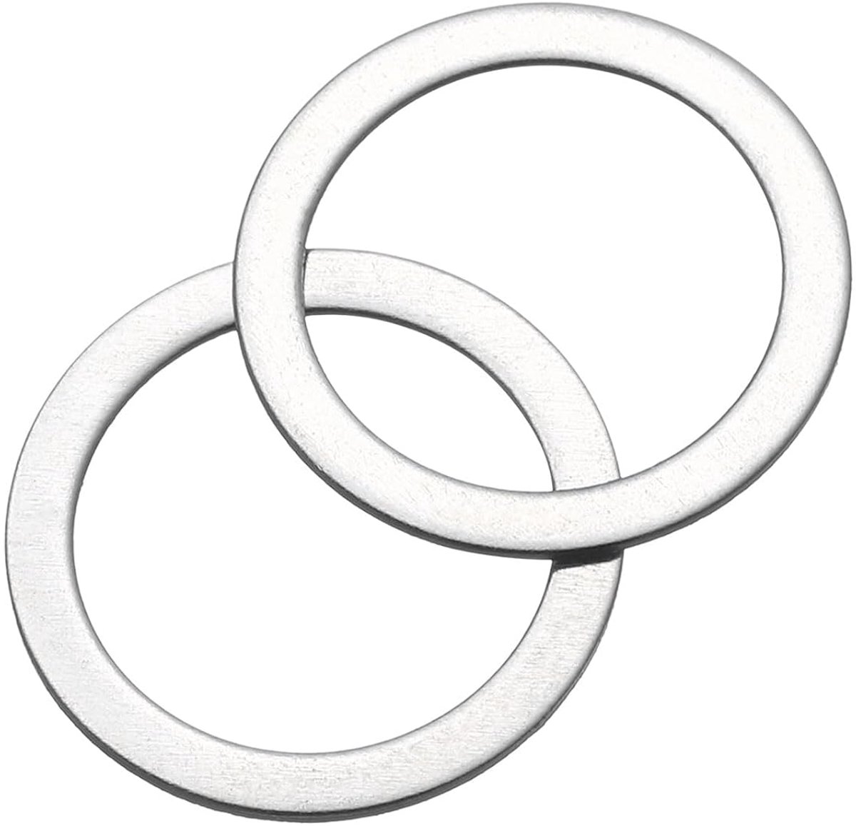 60 stuks sluitringen, M12 x 16 x 0,5 mm, 304 roestvrij staal, sluitringen, platte afdichtingen, ringbevestigingen, sluitringen, set voor schroeven, moeren, schroefdraadstang