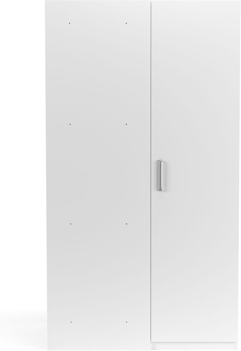 Opbergkast zijkast voor wasmachine - 1300(B)*2350(H) mm - Wit - Ruimtebesparend ontwerp - Extra opbergruimte - ShopVlot