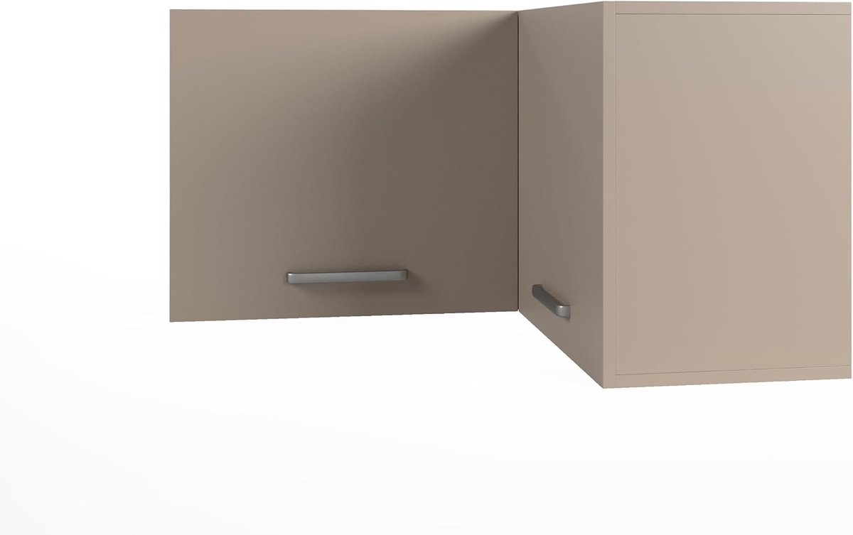 Keukenkast Bovenkast - 960x530 mm - Taupe - Ruimtebesparend ontwerp voor extra opbergruimte - ShopVlot