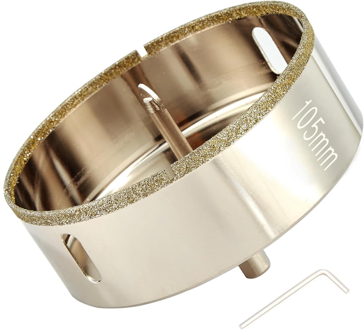 Diamant boorzaag 105 mm - voor glas, porselein, tegels - met geleidingsboor - nauwkeurig en duurzaam - ShopVlot