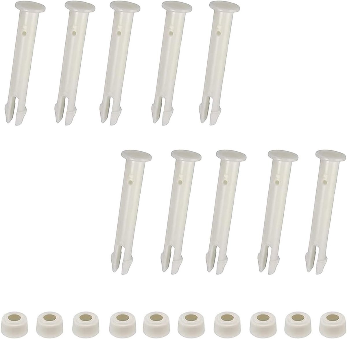 Plastic zwembad connector pinnen 10 stuks - vervangingsonderdelen voor frame & Intex zwembad - ShopVlot
