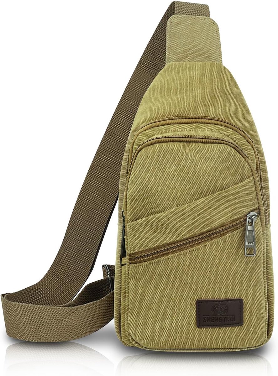 Sling Bag heren schoudertas - 4 vakken - crossbody tas - ideaal voor outdoor activiteiten - ShopVlot