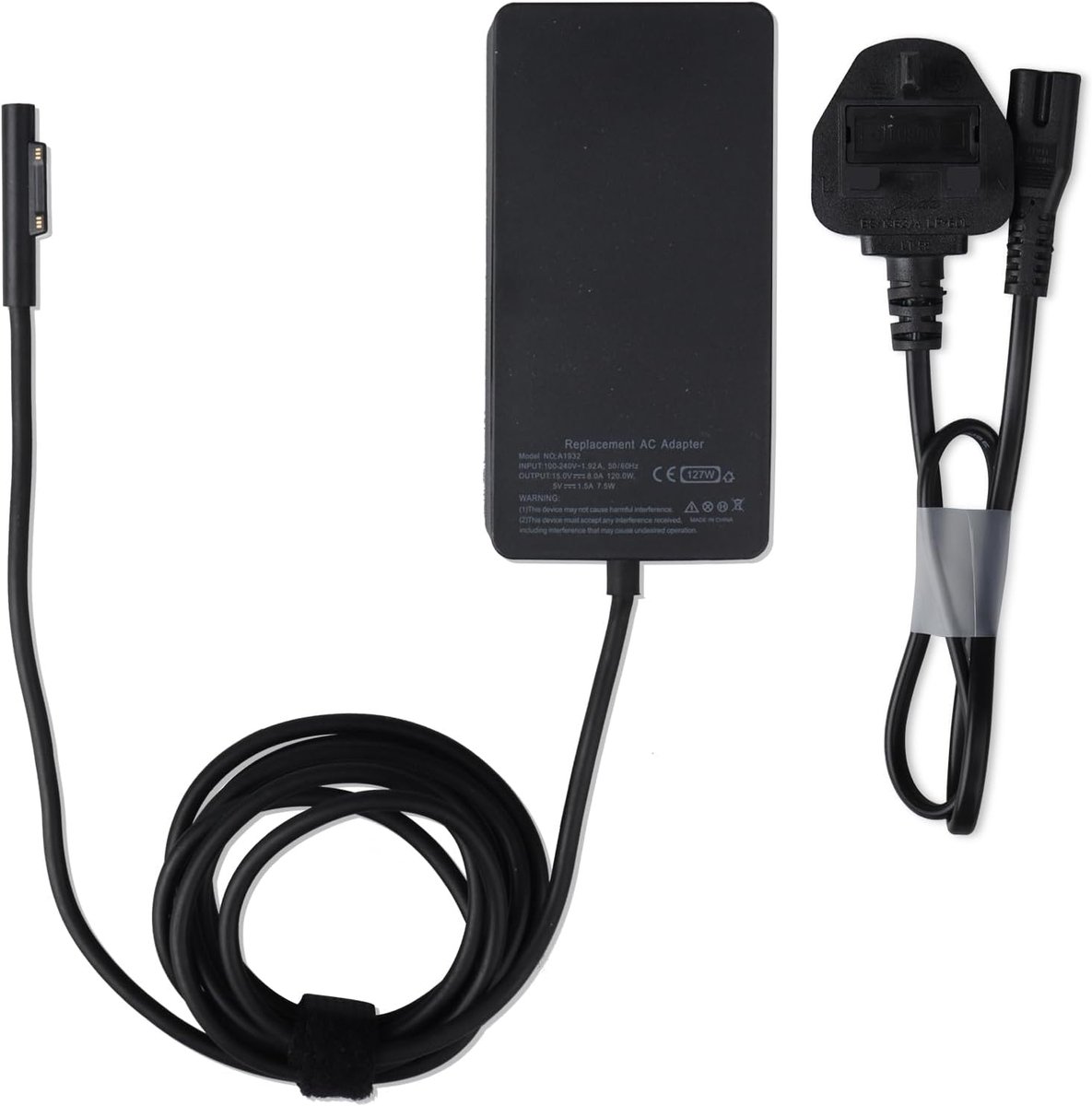 Laptop oplader voor Microsoft Surface Pro 10 9 8 7 6 5 4 3 X - 127 W - USB poort - Gelijktijdig opladen - ShopVlot