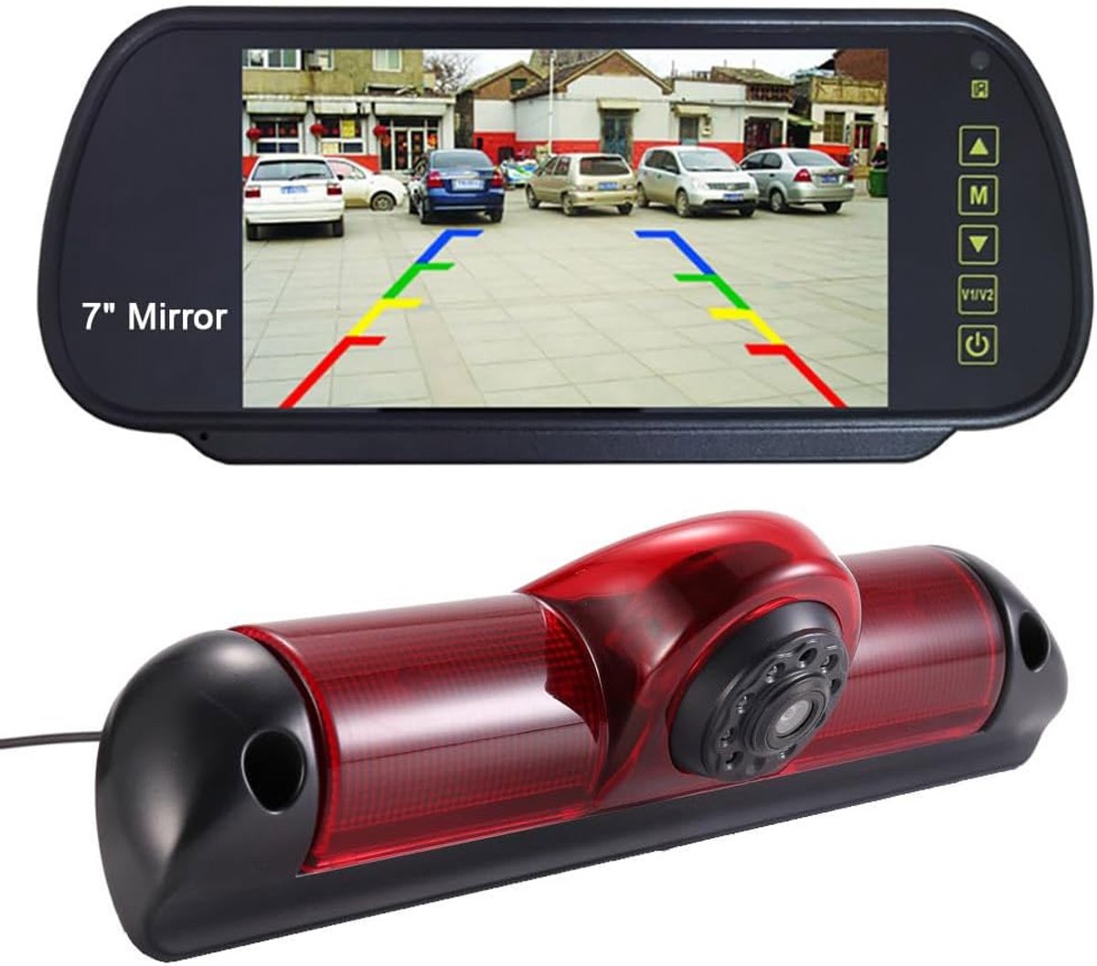 Achteruitrijcamera HD 1280 pixels - 170° kijkhoek - ideaal voor Fiat Ducato en Peugeot Boxer - ShopVlot