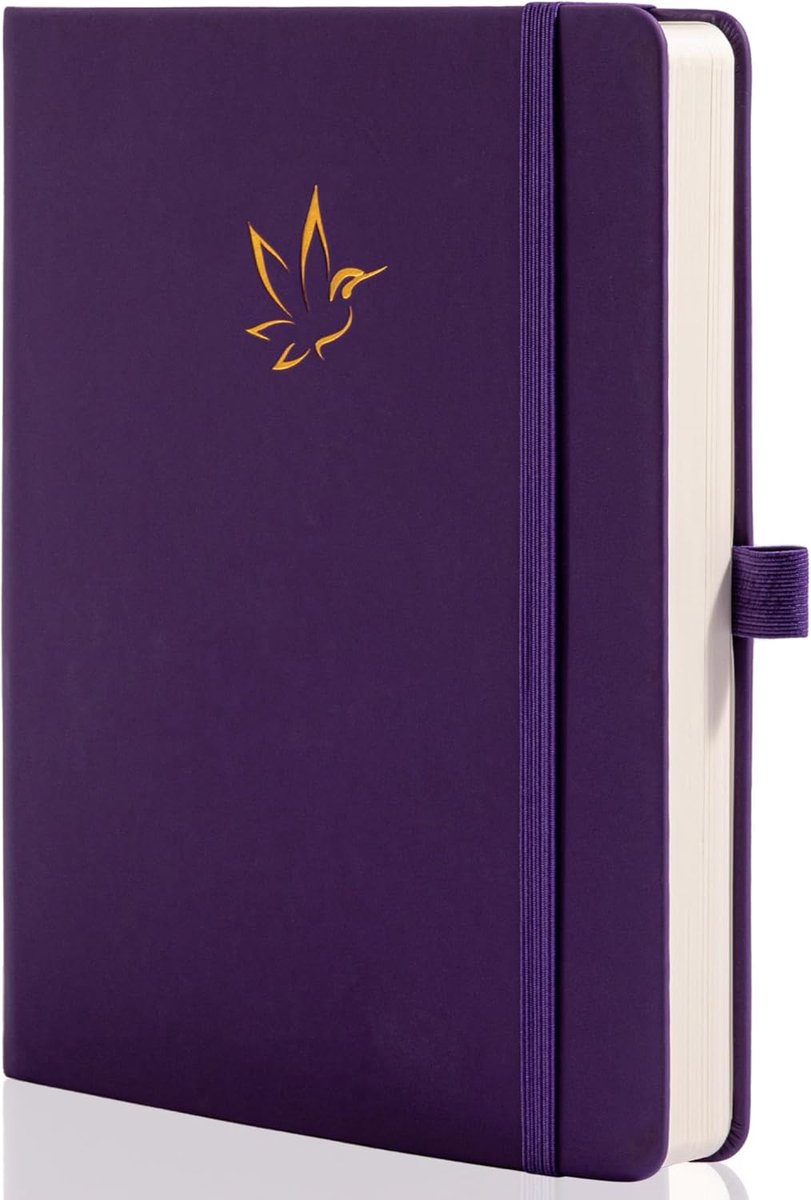 Lined notebook A5 - hardcover met 320 pagina's - 100gsm dik papier - ideaal voor notities - ShopVlot