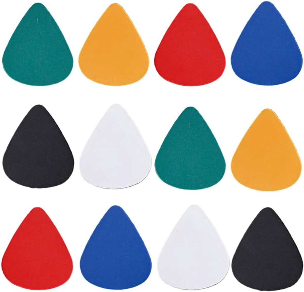 Plectrumhouder voor gitaar - 12 plectrums - celluloid - zelfklevend voor eenvoudig gebruik - ShopVlot