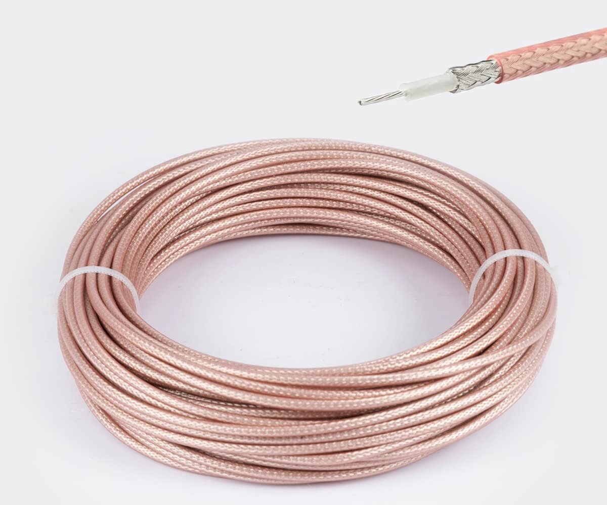 RF Coaxiaal Kabel 49.2FT - Low Loss 50ohm - Bruin - Ideaal voor hoge frequenties - ShopVlot