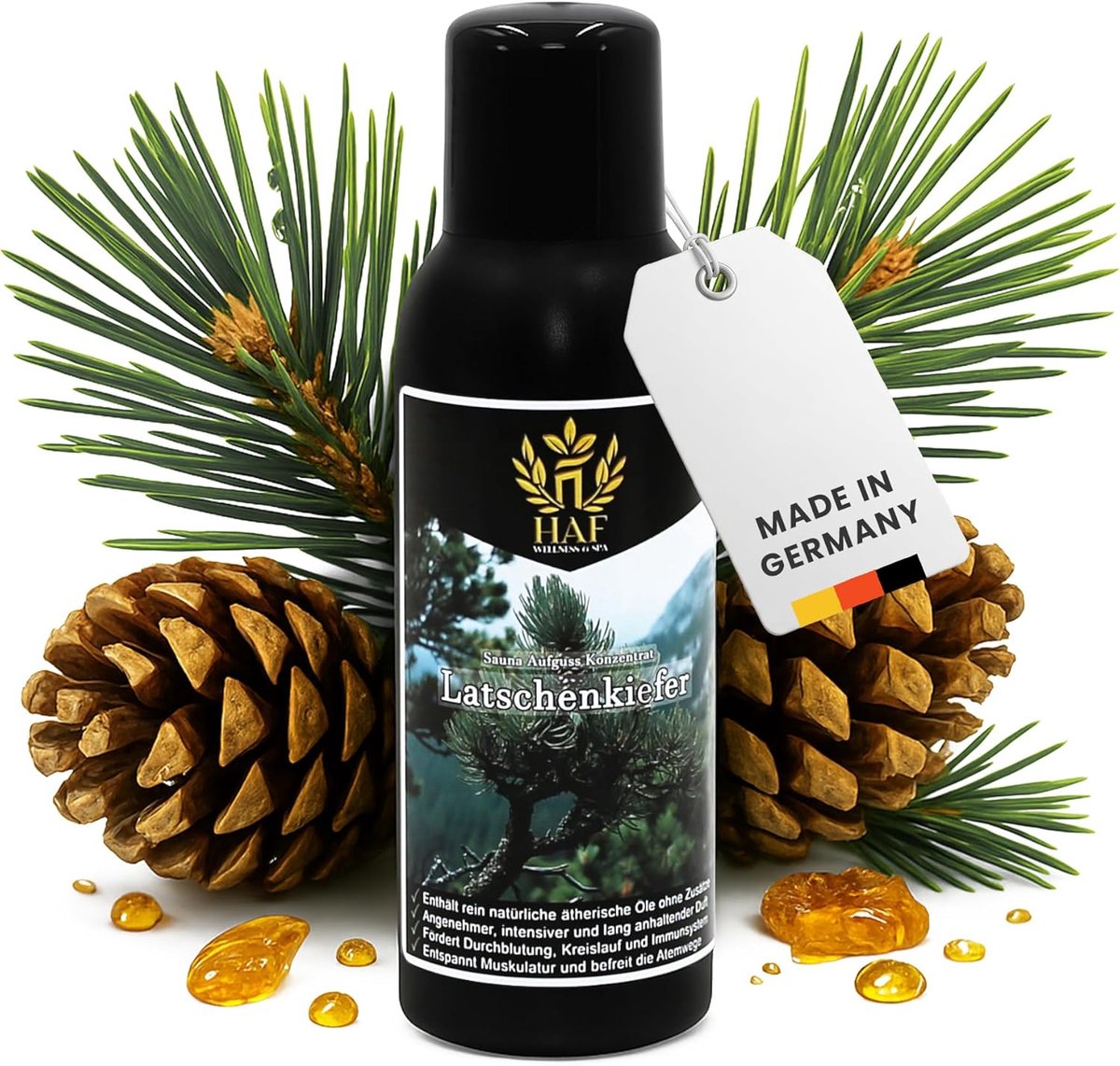 Sauna infused concentrate 100 ml - latschenkden - 100% natuurlijke oliën - langdurige geurbeleving - ShopVlot
