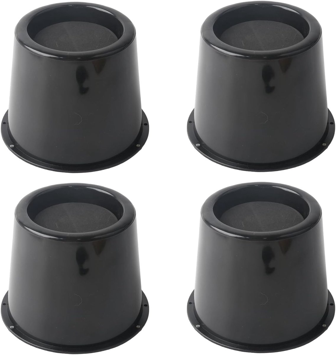 Bedverhoging 10 cm - robuuste ronde meubelverhoging - maximale belastbaarheid tot 500 lbs - extra opbergruimte - ShopVlot