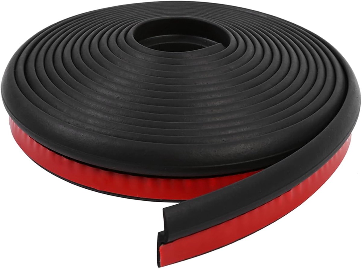Auto raamspeciaal rubber - 4 meter lang - beschermende strip - vermindert wind- en geluidsbelasting - ShopVlot