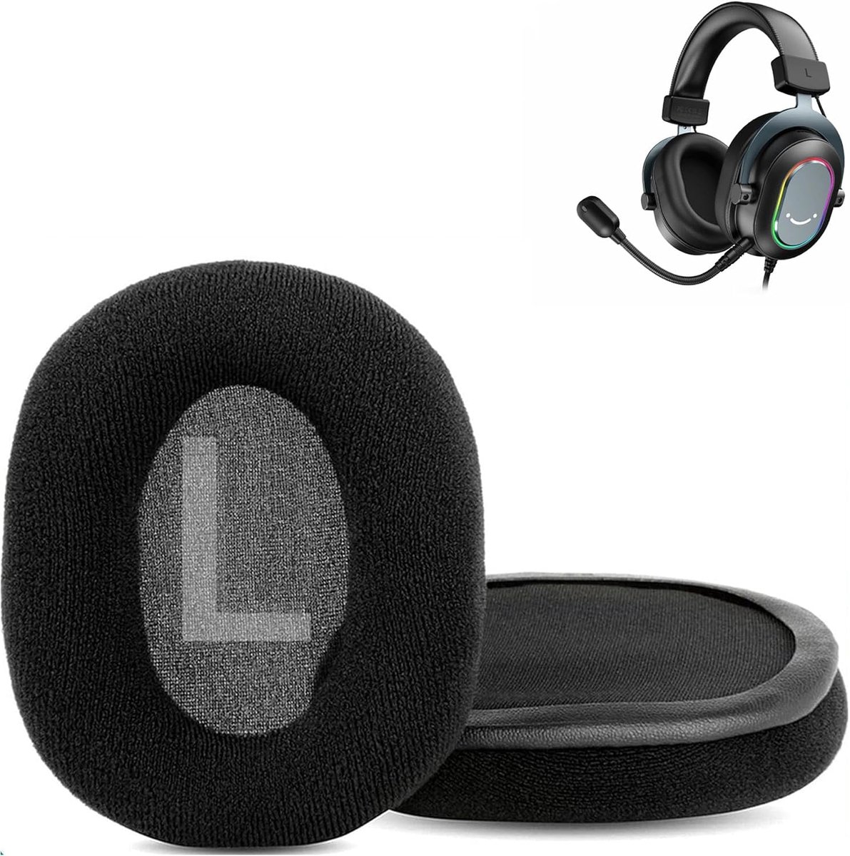 Oorkussens vervangingspad - Geschikt voor Fifine H6 gaming headset - Zacht en hoogwaardig schuim - ShopVlot