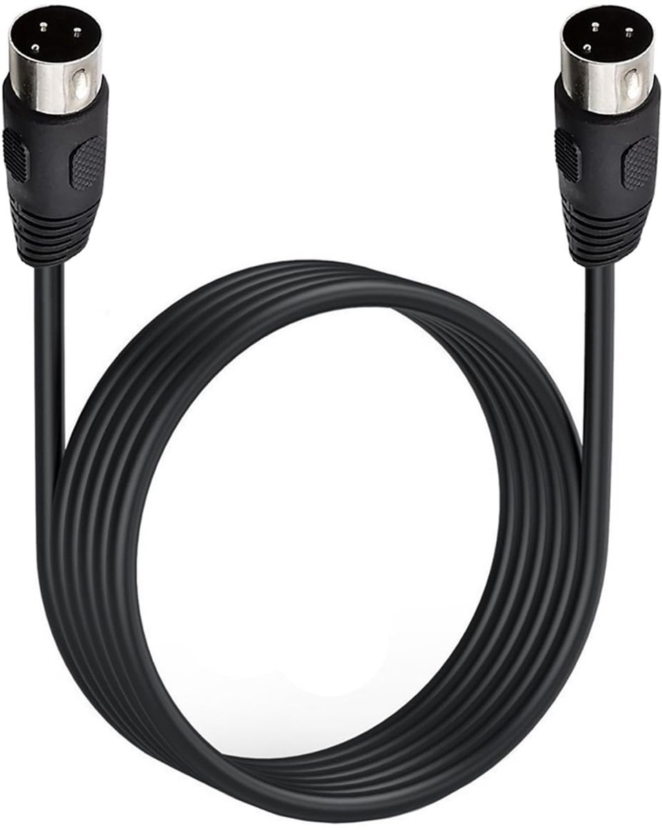 3 Pin DIN Kabel 3m - Plug naar Plug - Geschikt voor audio-apparatuur - Ideaal voor verbinding van speakers - ShopVlot