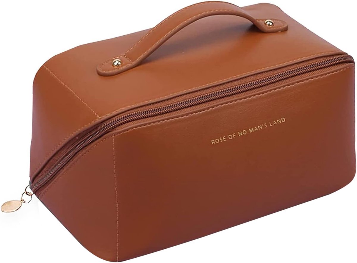 Make-up tas - grote capaciteit - waterdicht PU leer - ideaal voor reizen - ShopVlot