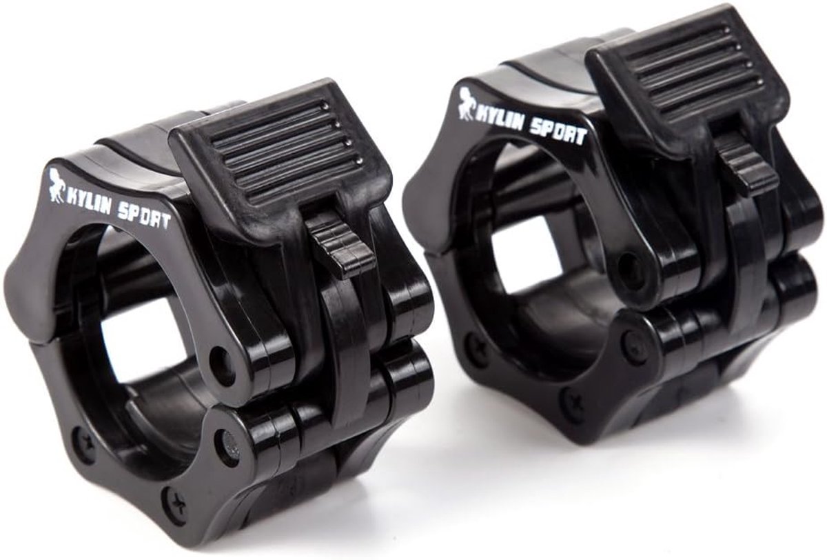 Locking collars 2 inch - ABS materiaal - met snelle drukknop - veilig bevestigen voor olympische halters - ShopVlot