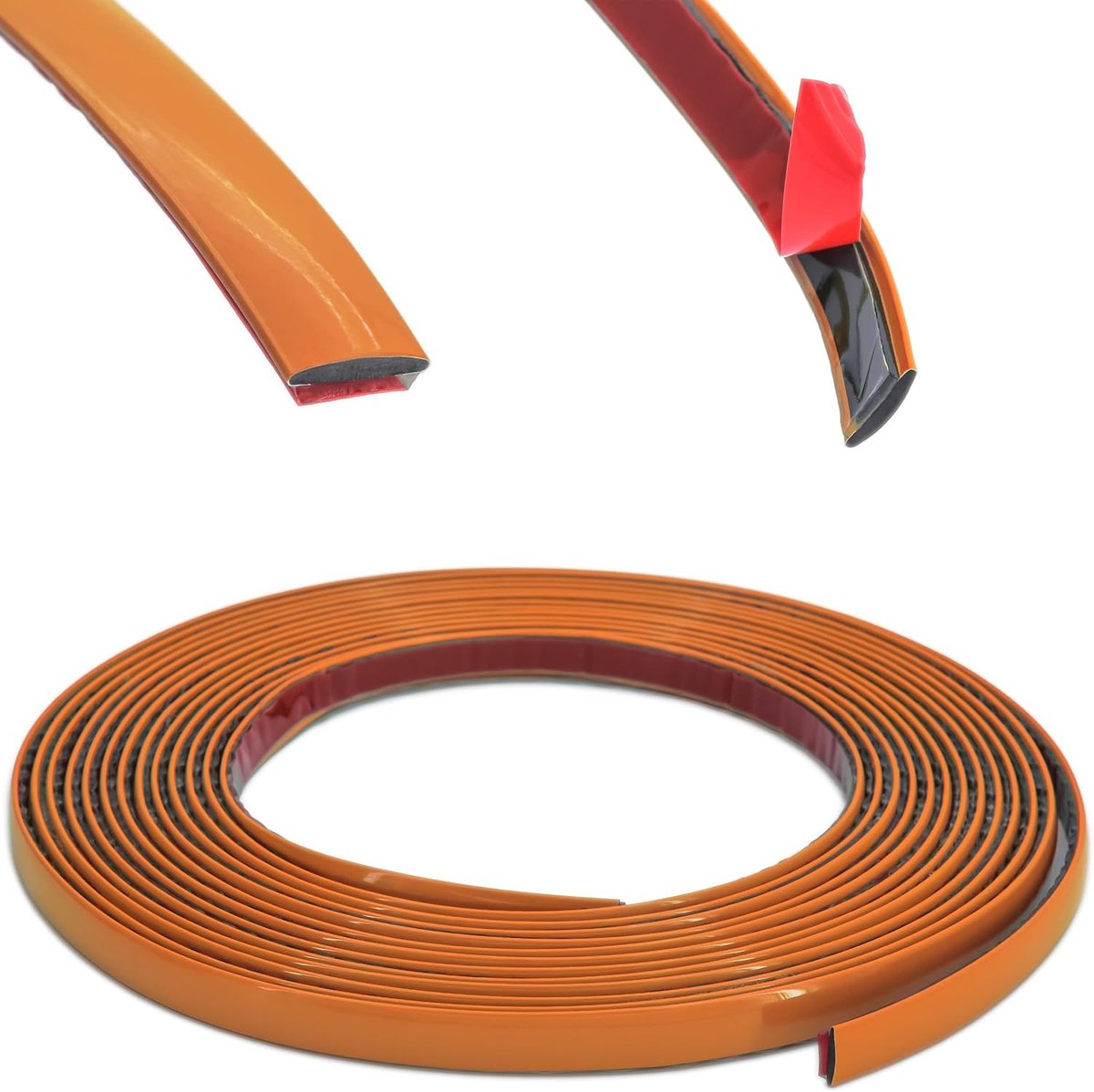 Trimstrip 30mm x 5m - Flexibel PVC - Zelfklevend - Perfect voor voertuigen - ShopVlot