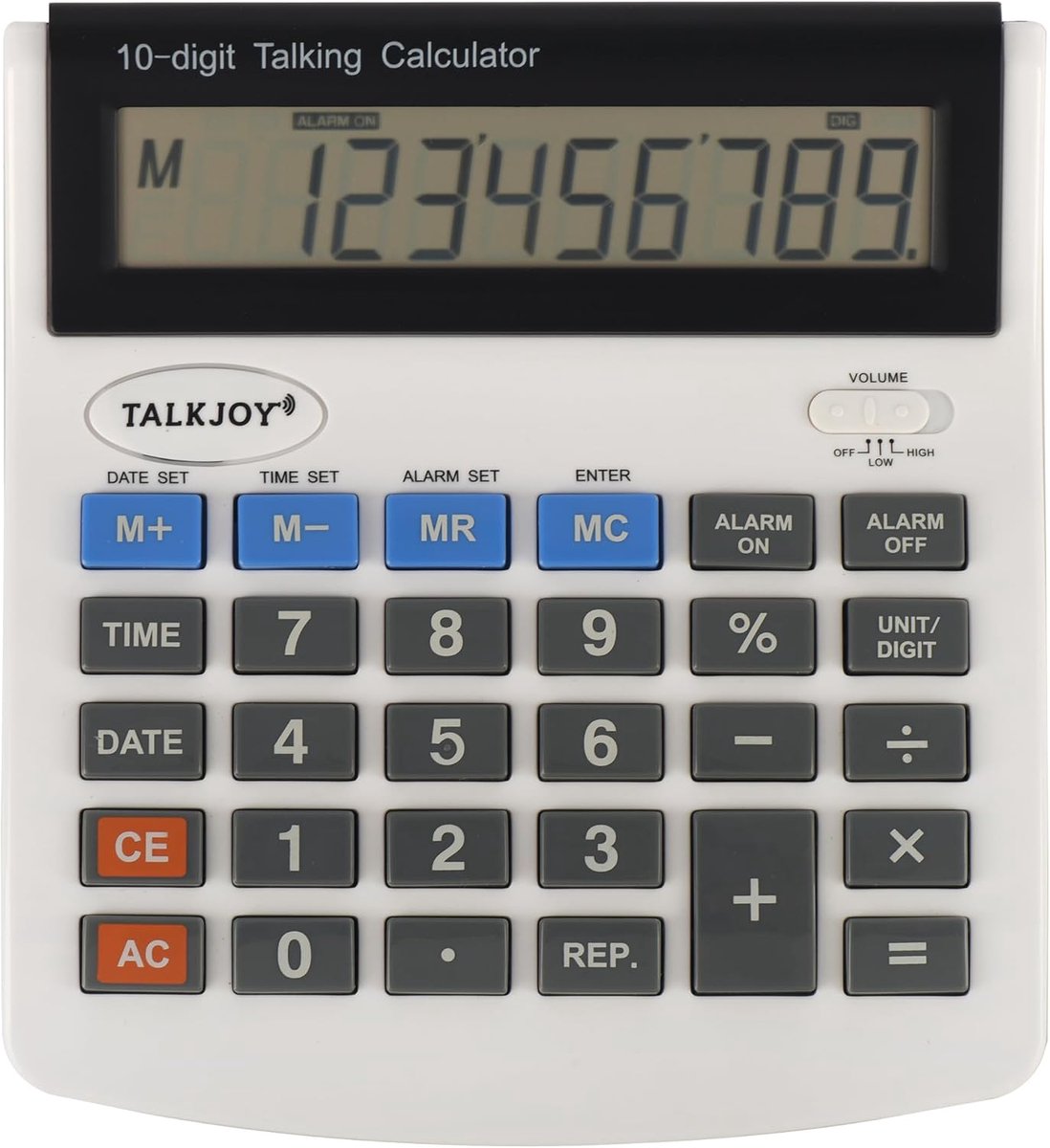 Rekenmachine XXL met Spreekfunctie - Grote Toetsen - Digitale Tafelcalculator - Hulp voor Ouderen en Kinderen - SnelShoppen
