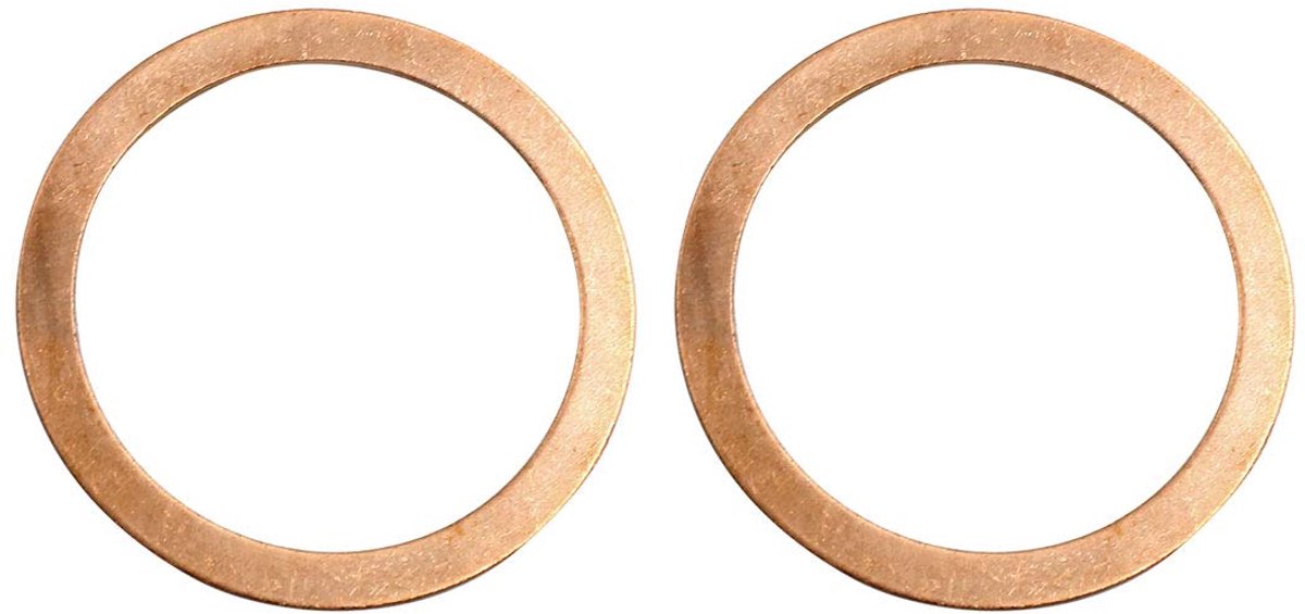 Map 2 stuks 45 mm binnendiameter afdichting koper O-ringen