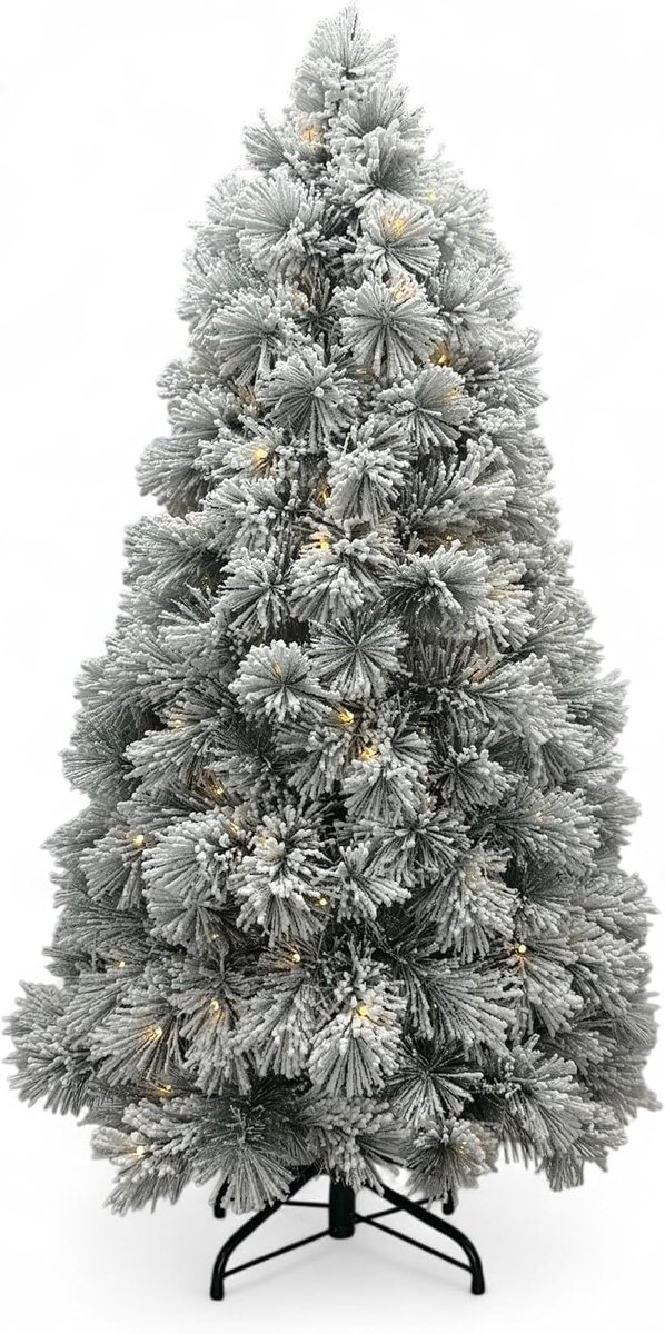Kunstkerstboom 180 cm - Besneeuwd effect - Eenvoudig op te zetten - Duurzaam en herbruikbaar - SnelShoppen