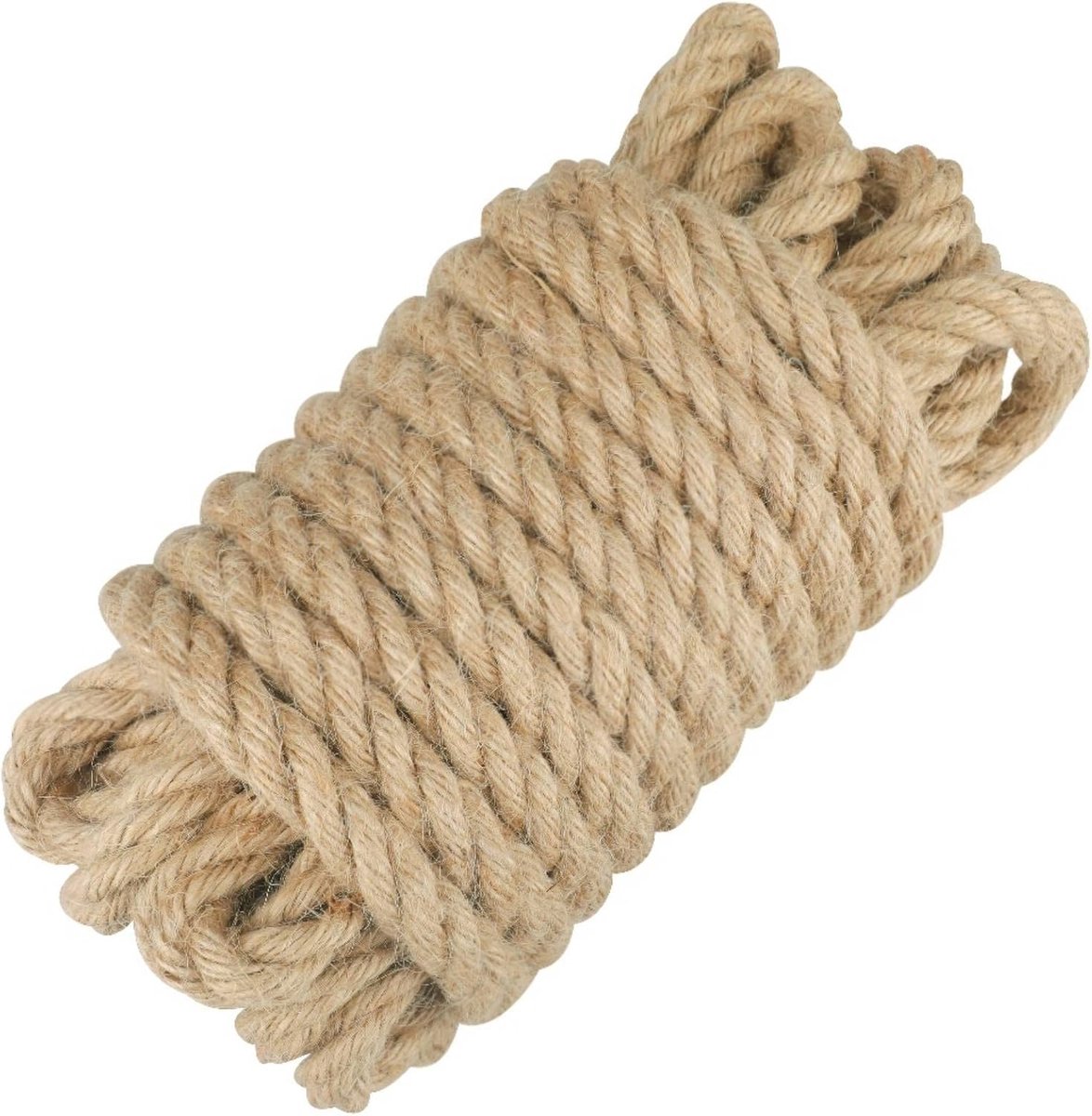 Touw henneptouw, 16 mm dik, 10 meter lang, om te knutselen, meubeldecoratie, verpakking, tuinieren, krabpaal