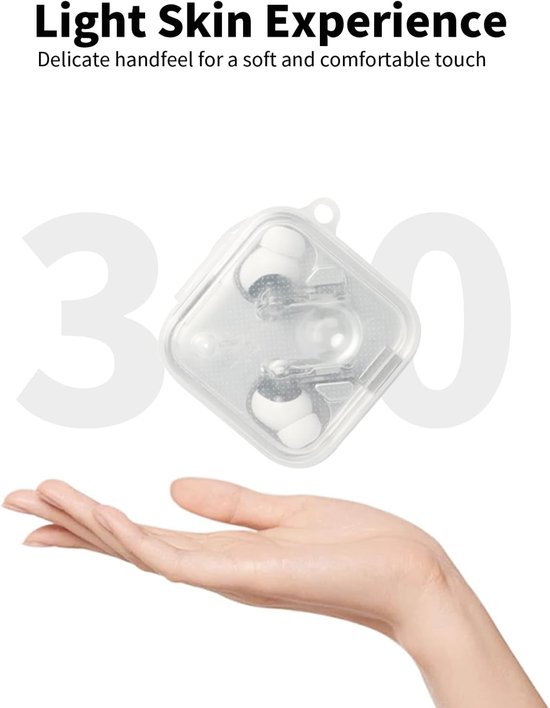 Hoes voor Nothing Ear (3) draadloze in-ear hoofdtelefoon, schokbestendig, toergy waterdicht, zacht en duurzaam, met koord, sleutelhanger en reinigingstool, transparant — afbeelding 5
