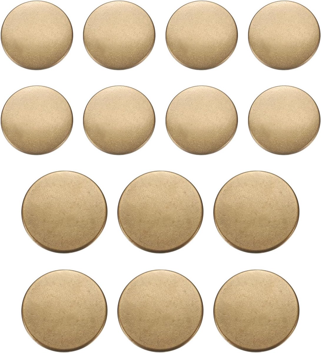 Metalen antieke knopset 18 mm 23 mm ronde metalen naaiknop messing schacht reserveknop voor heren dames blazer pak wollen jas hemd jas broek naaien handwerk, brons