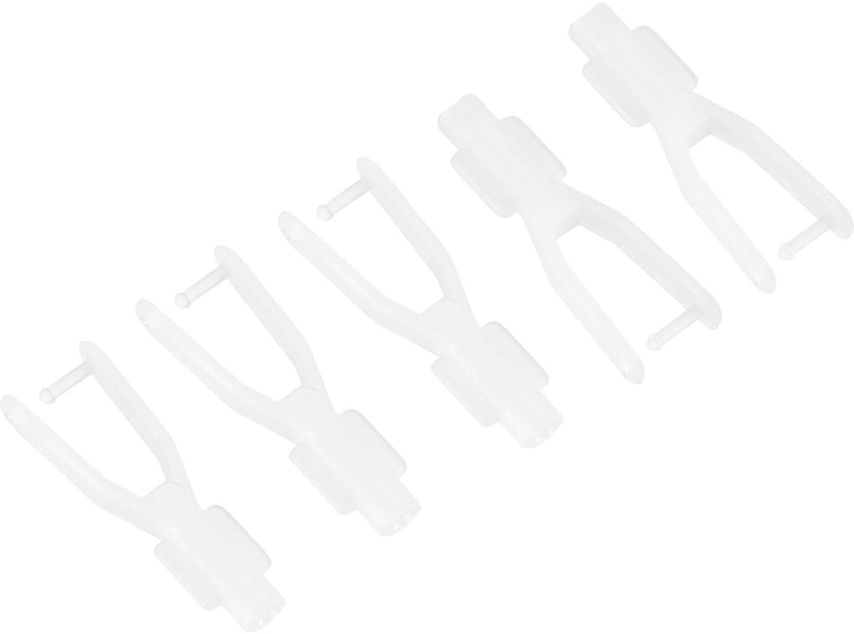 5 stuks Clevis van nylon, 2 x 27 mm, vleugels voor modellen van RC-vliegtuigen, auto's en helikopters, vervanging