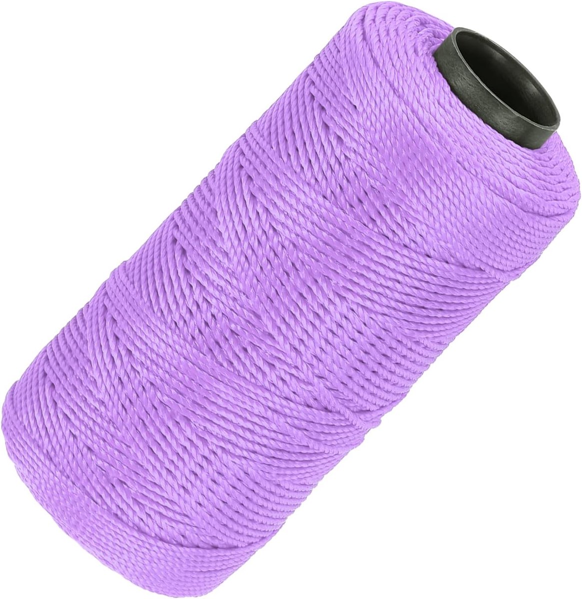 Nylon koord, 3 strengen, gedraaid metselkoord, 3 strengen, 3 mm x 218 m, nylon koord voor doe-het-zelfprojecten, tuinieren, cadeauverpakkingen, kerstfeestaccessoires, lichtpaars