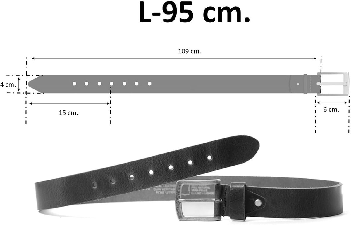 Belt heren - Leer - Stijlvol ontwerp - Perfect voor elke outfit - SnelShoppen