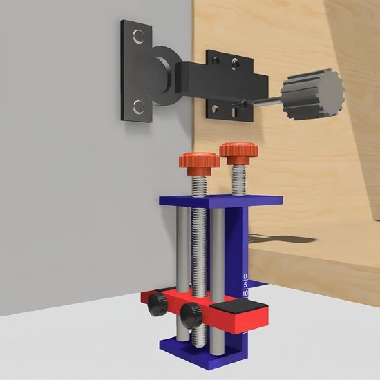 Kastdeurinstallatiepositioneerder - Gereedschapsklemmen voor metalen kastmontage - Verstelbare kastdeurbevestiging voor hangende kasten, deuren en deur — afbeelding 3