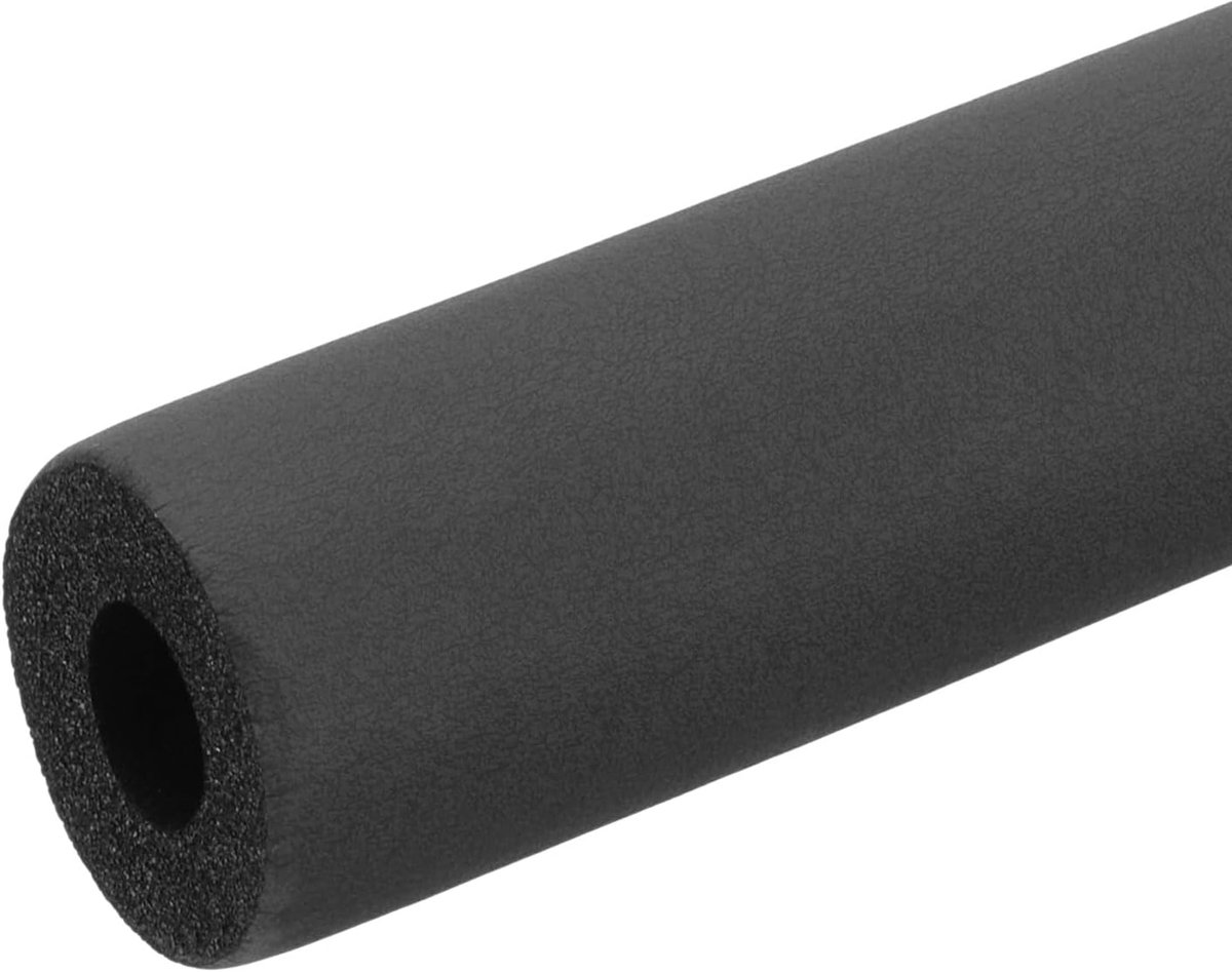 13 mm (13 mm) ID x 3 ft x 0,9 cm buis isolatie schuimbuis, buisafdekking wrap roll bar buis voor handvat grip HVAC-airconditionereenheden, zwart