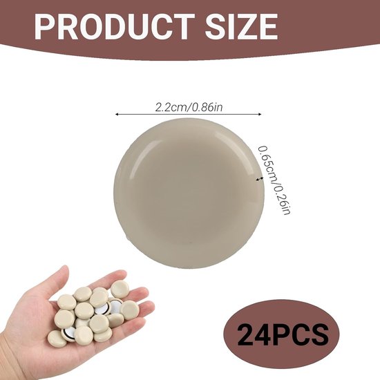 Glijders voor keukenapparaten, 24 stuks, 22 mm, praktische wielen voor heteluchtfriteuses, broodmachines, mixers en andere apparaten, ruimtebesparend en geluidsabsorberend, rollen voor — afbeelding 3