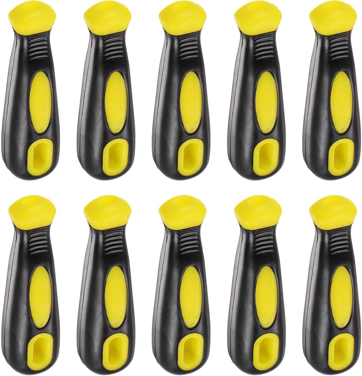 Vijlen van rubber, 10 stuks, ergonomische handgrepen, rond en rechthoekig gat van 10 inch voor metalen vijlen van 25 cm