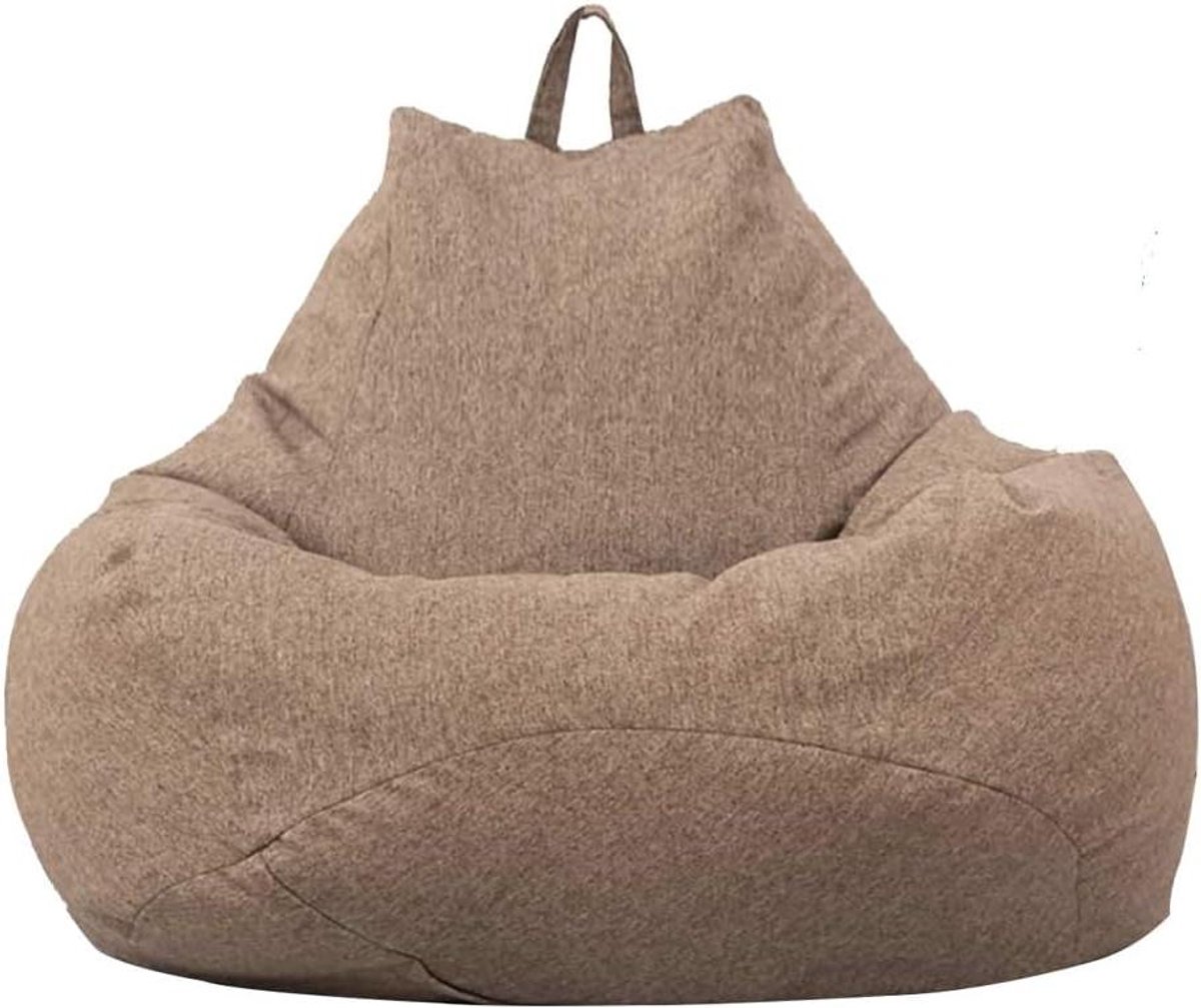Zitzakhoes - Zonder vulling - Ontspannen in huis - Machinewasbaar materiaal - 100x120 cm - Bruin